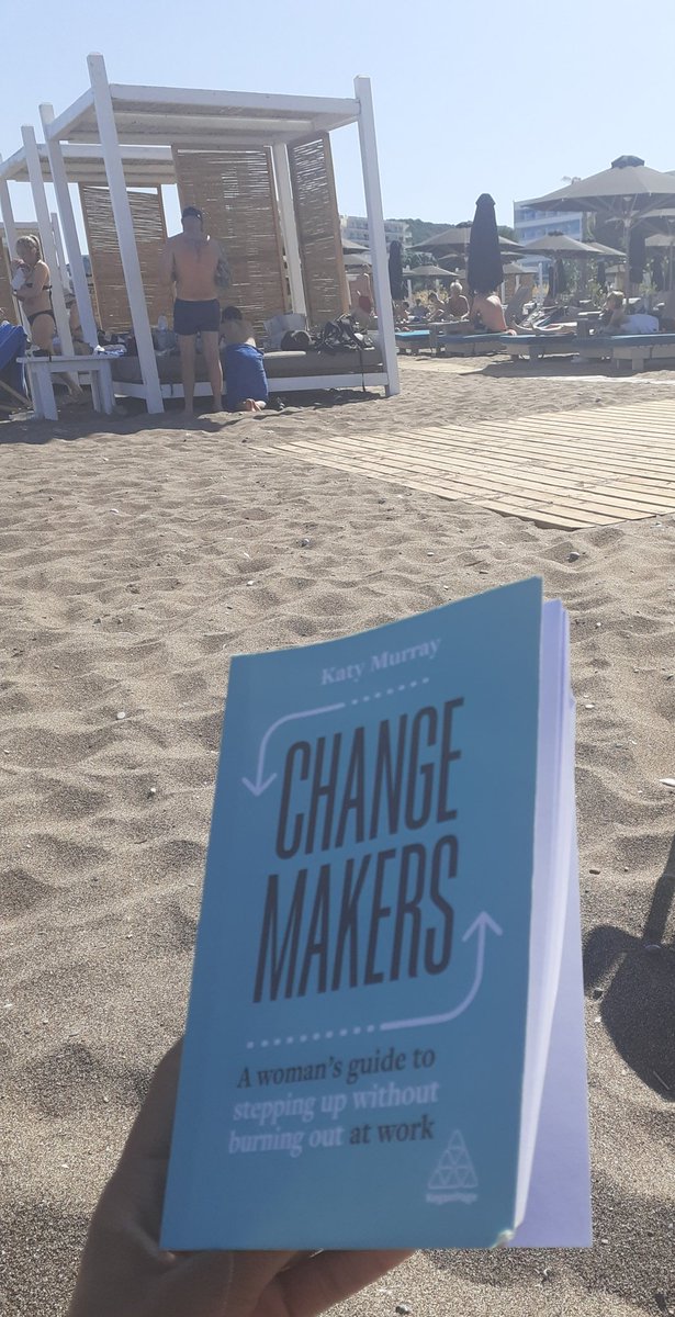 My beach read at the moment is Change Makers. <a href="/katycatalyst/">Katy Murray - Coaching Change Makers</a> some good tips so far 👍🏽