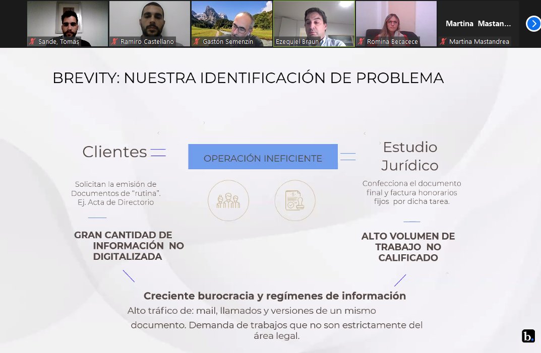 tomas_sande's tweet photo. Ayer tuvimos la tercera clase en nuestro curso Legaltech en @UCEMA_edu, contando nuevamente con la participación de @Echebraun para entender el proceso de ideación, desarrollo y lanzamiento de la plataforma @brevitypro https://t.co/QC01ypBXVi