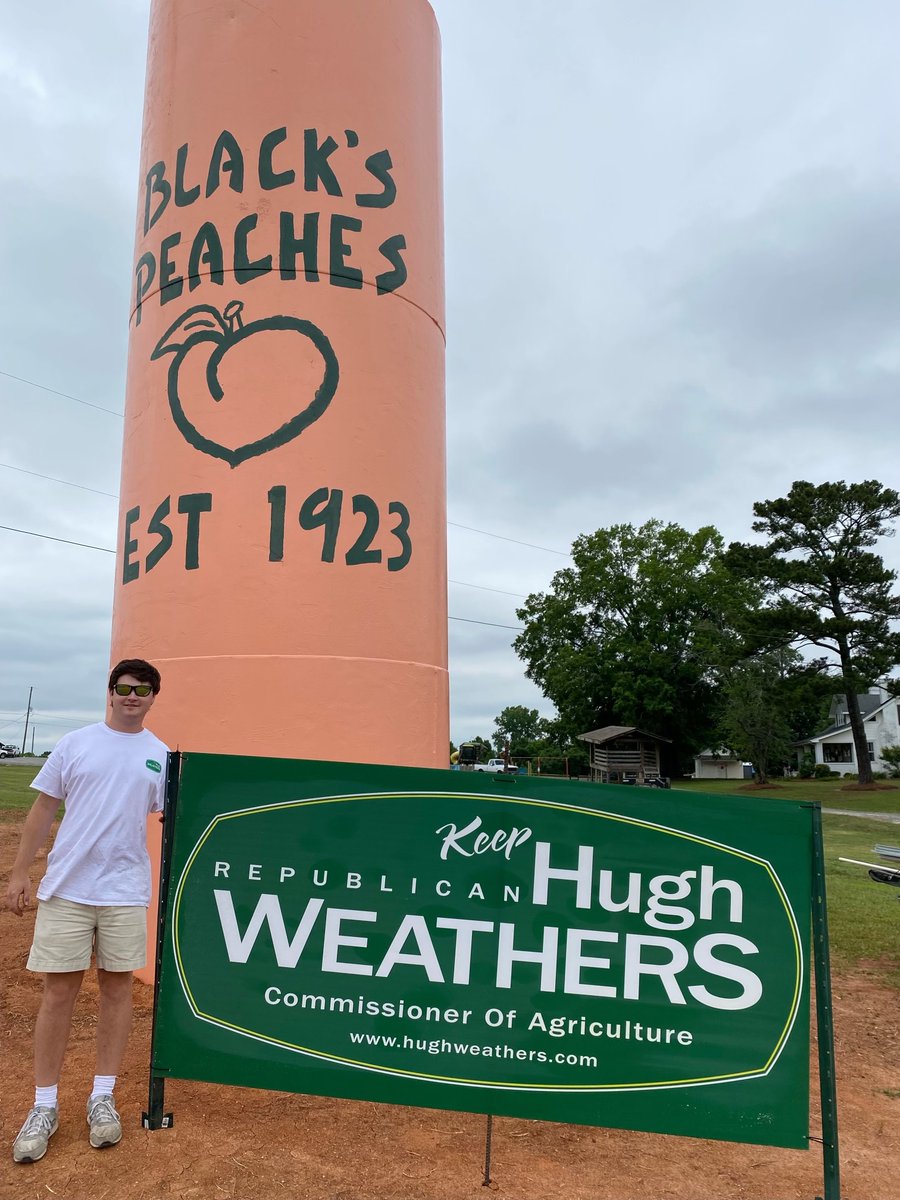 Honored to have the support of these great South Carolina farm families, McLeod Farms and Black’s Peaches 🍑