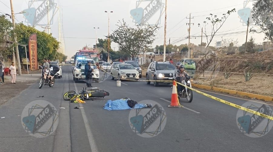 AmgNoticias's tweet photo. ⛔ #Lamemtable 🙏🏽🕊️
Una persona #murió en un #accidente sobre la carretera el #verde al #castillo a la altura de la calle Francisco Villa en la Colonia el verde en el municipio de #ElSalto. https://t.co/woo8p5vDfb