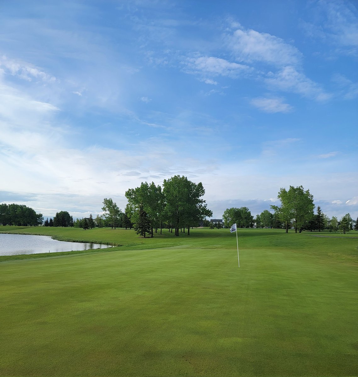 We've had more precipitation in the last 3 days than in April and May combined. The course is wet after 41mm but the ponds are full and the sun is shining...for now haha.