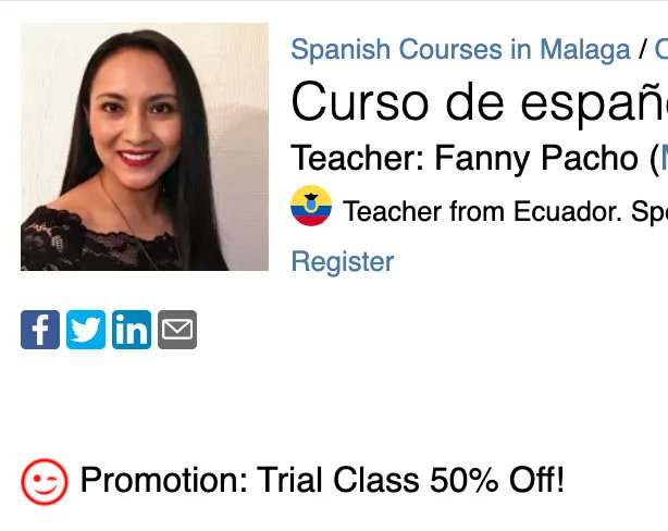 MLCafe's tweet photo. Learn Spanish with Fanny, in Malaga or online! 🇪🇸 https://t.co/XmGhZC013E https://t.co/re4YXIR63b