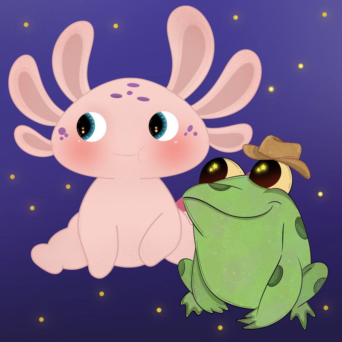 voxio_dev's tweet photo. Axolotl and the Cowboy Frog watch the stars at night😊😊😊
price: 0.008
check out and grab: https://t.co/CljEn4qIbw
#NFTCommunity #NFTs #NFTdrop #nftcollector #NFT https://t.co/TWk9aShmJ3