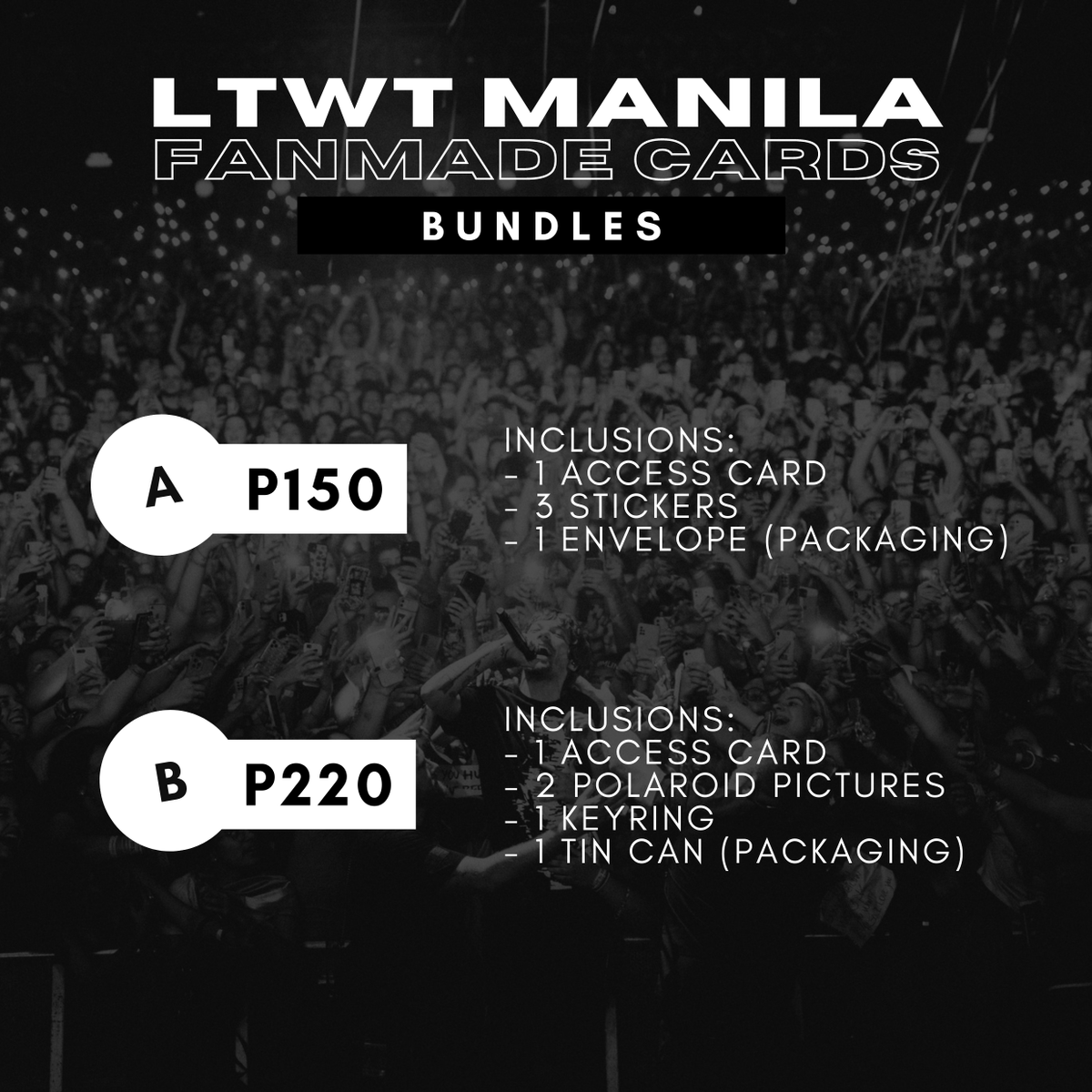 interest check ic ph louis tomlinson Annnd we’re back! Personalized fan-made access cards for #LTWTManila, anyone? Make your concert experience more memorable with these 4 designs of personalized fan-made cards with pretty cool inclusions! Poll below this tweet. Thank you!