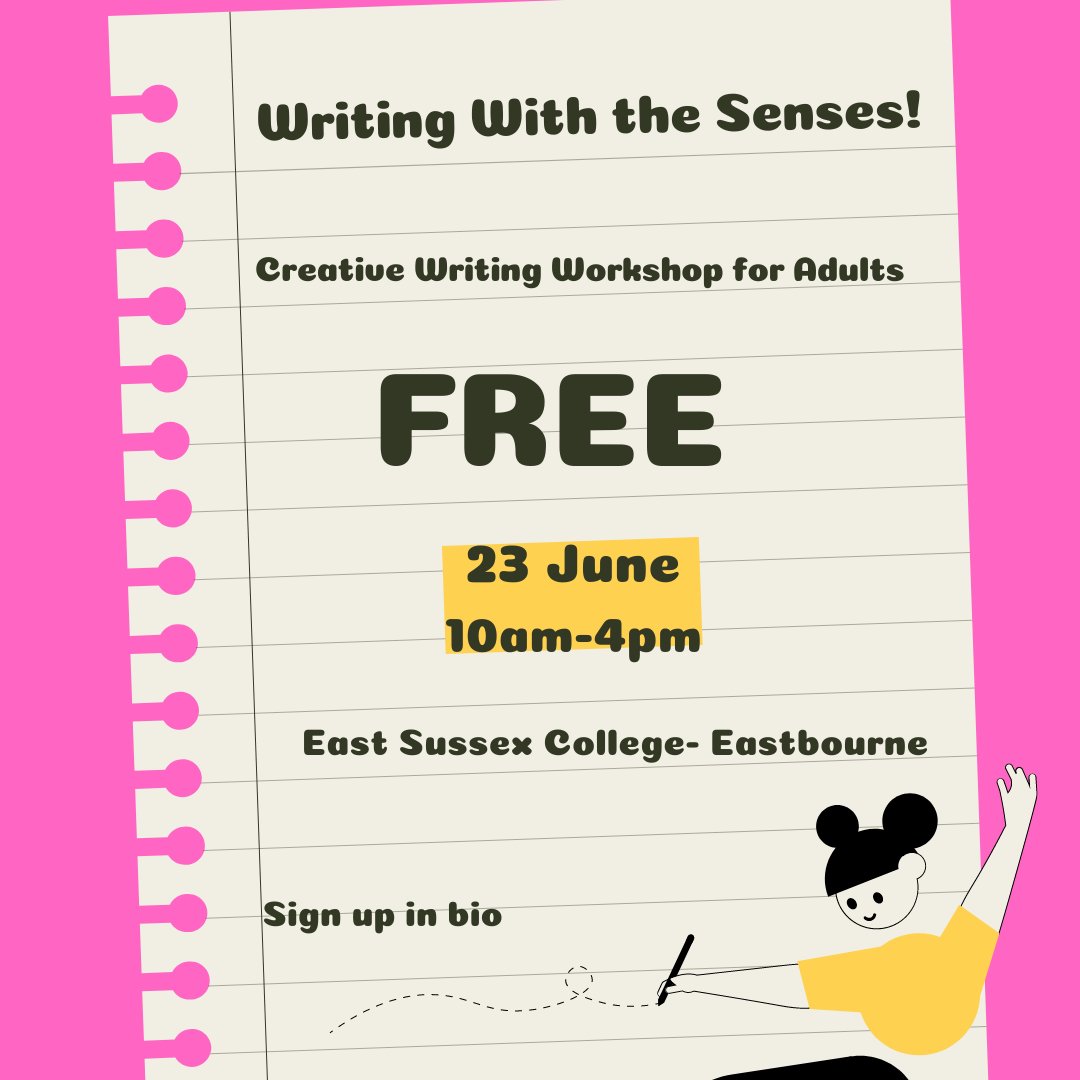 MCPORTERWRITER's tweet photo. Looks amazing, smells great! You will be touched, see things differently and hear all about writing with the senses on this 1 day workshop @WeAreESCG  for beginners and those wanting to restart their writing practice.
This full day workshop is totally FREE! All you need is a pen! https://t.co/lFazOq9QZD