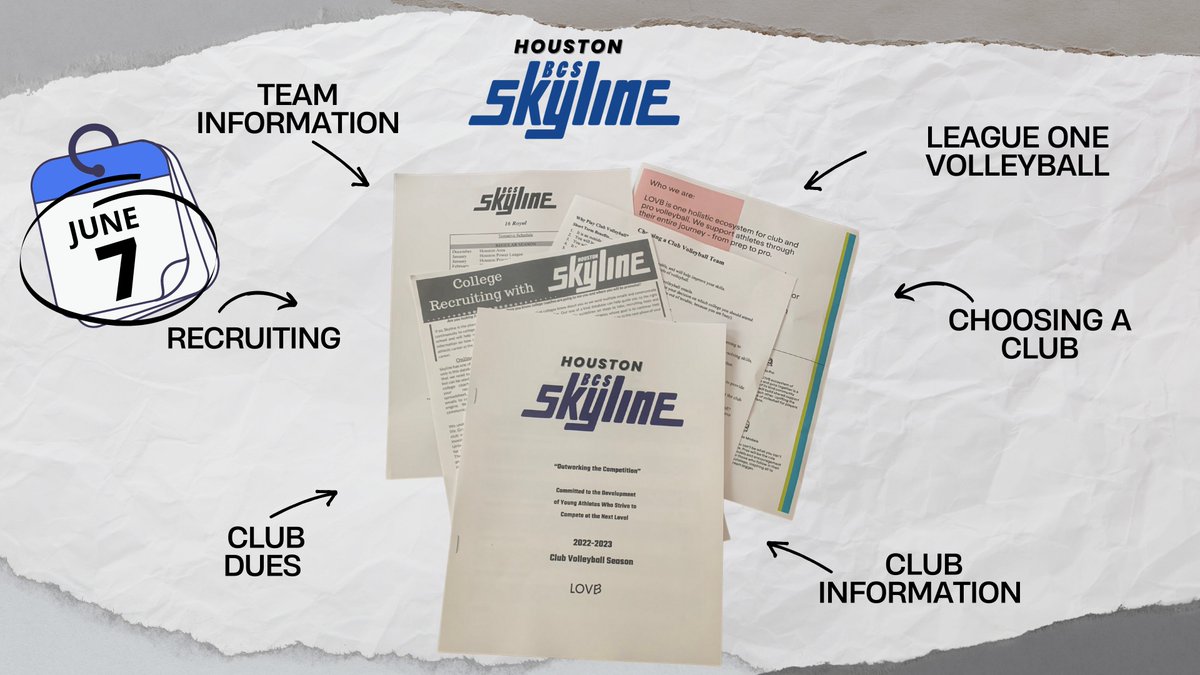 Info Meeting is today! Get ready to learn all about Houston Skyline BCS! Come see us today at 6:00pm at the Brazos Center in Bryan! #weareskyline