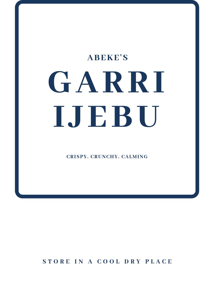 abekegal's tweet photo. Premium. Crispy. Crunchy. Calming Ijebu Garri. DM to place an order.
#APCPresidentialPrimaries #APCPrimaries #APCConvention 
Tinubu Osinbajo  Abuja Eleyi https://t.co/aSpQFNpUqE