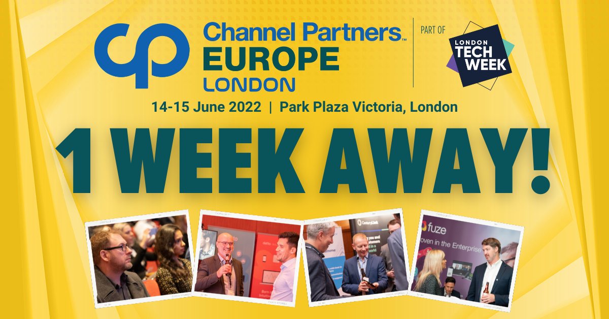 Channel Partners Europe on Twitter "We are just one week from 
