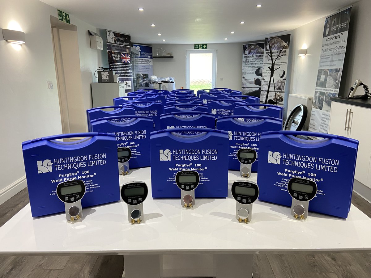 The first batch of our NEW PurgEye® 100 Weld Purge Monitors® are all ready and about to leave the factory!

#PurgEye #WeldPurgeMonitor #HuntingdonFusion