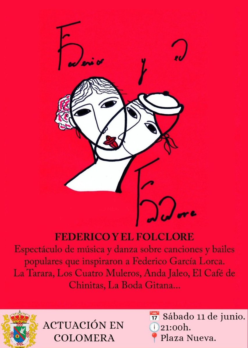 cydpeligros's tweet photo. ¿Aún no has disfrutado de "Federico y el Folclore"? ¡Tienes otra oportunidad en COLOMERA!

📅 Sábado 11 de junio.
🕘21:00h
📍Plaza Nueva.
•
•
•
#corosydanzaspeligros
#corosydanzas #federicoyelfolclore #federicogarcialorca #colomera #folklore #folclore #granada https://t.co/SsMYXvBYoS