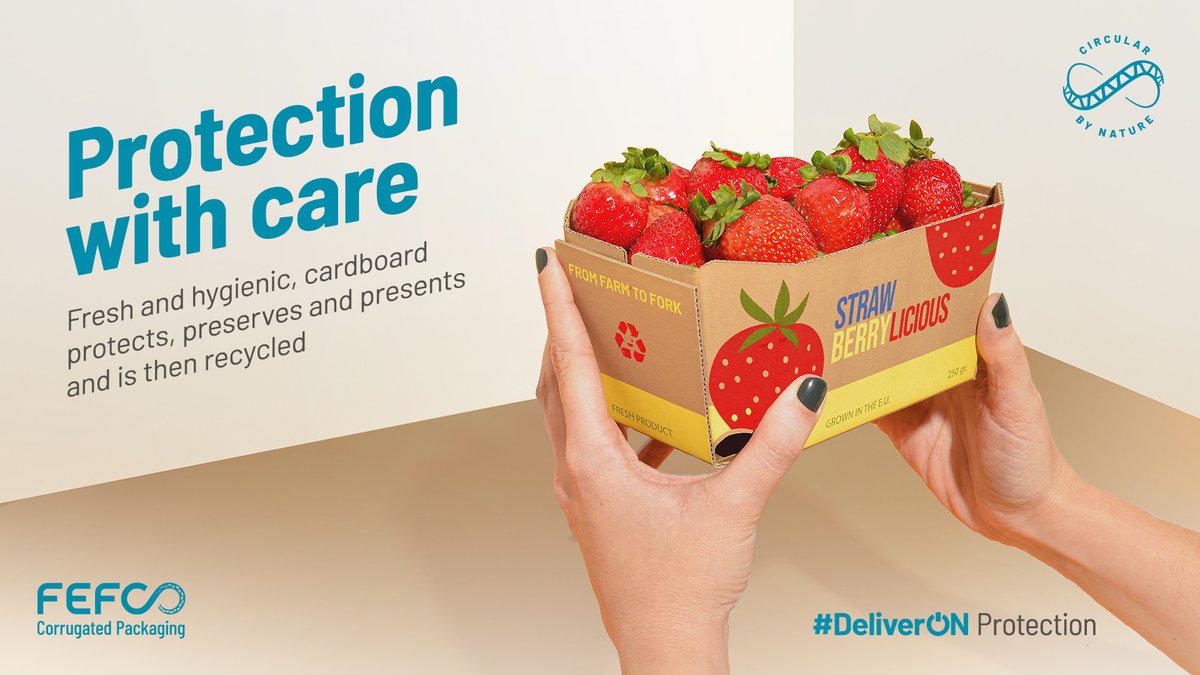 Today, we observe World Food Safety Day!

By protecting food from farm👨‍🌾to fork🍴in hygienic material, #corrugated #cardboard plays an essential role in keeping food—especially fresh produce—safe.

fefco.org/circular-by-na…

Click to learn the details! #DeliverOn #Safety