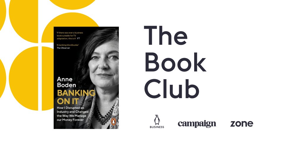 ThisisZone's tweet photo. We are delighted to host our virtual #ZoneBookClub next month with @AnneBoden — CEO & Founder of @StarlingBank and author of Banking On It. She’ll be discussing her journey towards revolutionising the entire #banking industry forever. More info here…
https://t.co/VAnykPS5iZ https://t.co/h3WLATDK0F