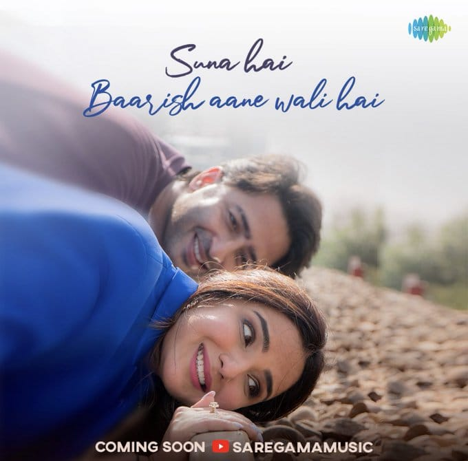 To all #Jasminians!

Here comes another surprise from #JasminBhasin & #ShaheerSheikh duo  #SunaHaiBaarishAaneWaliHai... Stay Tuned!
@jasminbhasin @shaheernsheikh 
#Saregama #JaSheer #JasHeer #ComingSoon #NeetiMohan #YasserDesai #NewSong #Baarish