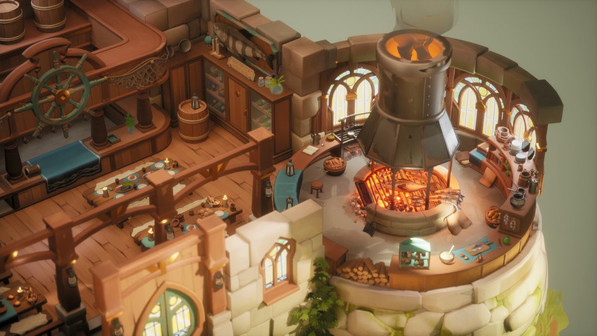 80Level's tweet image. Take a look at this awesome stylized tavern created by @BrabanderLotte in Substance 3D, Blender, and Unreal Engine 5: 

80.lv/articles/a-coz…

#3dart #substance3dpainter #substance3ddesigner #UE5 #unrealengine #blender3d #b3d #blender #stylizedart