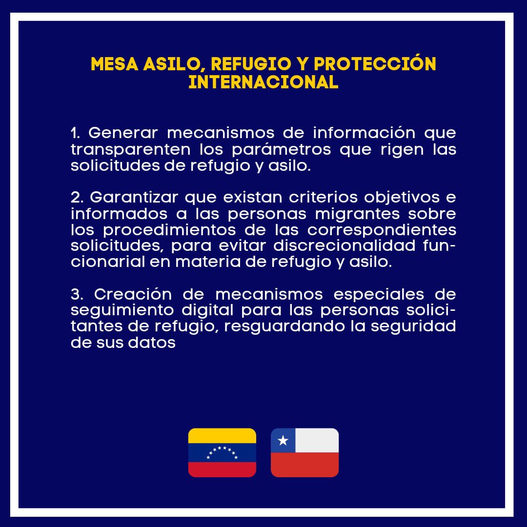 Neidajcm's tweet photo. 🧵 2/4 (mesas 1,2,3) 

El objetivo de las propuestas, y de avanzar hacia una agenda de trabajo comun, es contribuir a la inclusión de la población migrante y refugiada en Chile, aportando al desarrollo del país en todos sus territorios. https://t.co/cUw2Oiu0xr