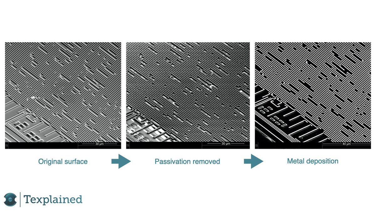 Texplained_RE's tweet image. #TexplainedTT

Before passivation removal what you image is the topography of the chip whereas after you will image features, metal tracks in our case.
 
#ICReverseEngineering #MSP430