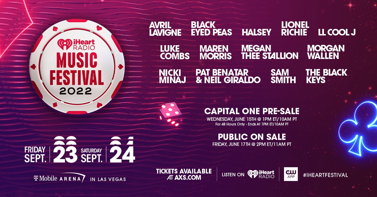 Hey baby let's go to Vegas! 🤠 The 2022 #iHeartFestival lineup is AMAZING! Who are you most excited to see? 🎶 

Get all the info on how you can get tickets at iHeartRadio.com/Festival! 🎟