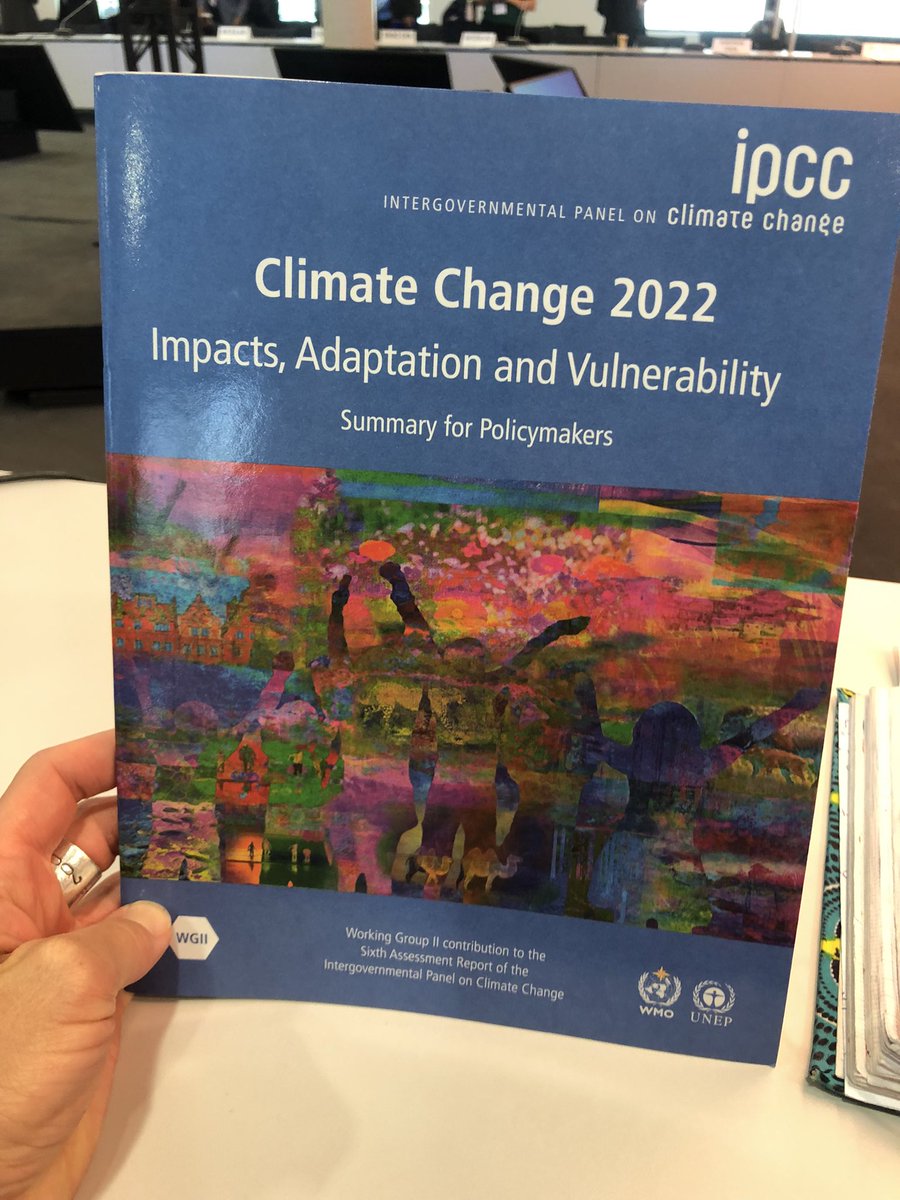 You have no idea how good it feels to hold this printed version in my hands! @IPCC_CH