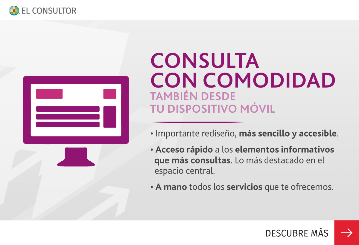 ConsultorAytos's tweet photo. El nuevo diseño de El Consultor de los Ayuntamientos se adapta a ti. Lo más importante primero; Las secciones que más consultas, más fáciles de localizar y leer; Todos los servicios a mano; Máxima usabilidad desde dispositivos móviles. +INFO 👉 https://t.co/whbOT7XakE #ECAY https://t.co/jV6uIR67Oc