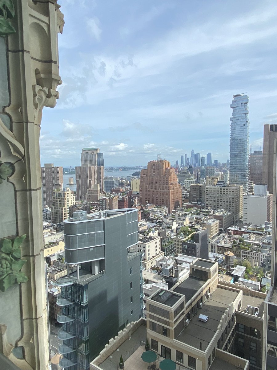 colleencash's tweet photo. GM!! Took a little Twitter break and am back to the grind cooking all the things for @NFT_NYC. Whose ready to see this view from @artnet’s HQ?! https://t.co/2Hz4Q5aPDL
