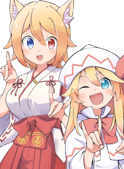 skeb納品しました!フィリアさんちの子とリリーの2ショットです! 