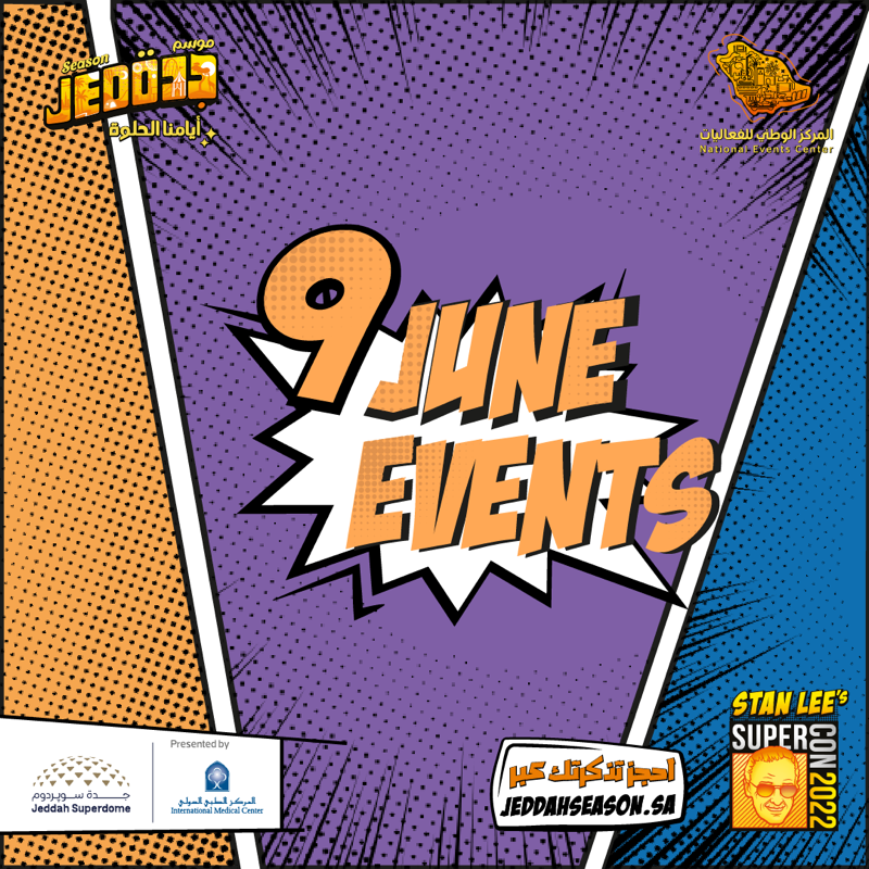JEDCalendar's tweet photo. Find out what’s going on the first day at #Stanleesupercon 💥👩🏼🎤
Don't forget to stop by the celebrity vendor booths to purchase your favorite goods! 🧧🤍
#Slsc22
#JeddahSeason
#OurGoodDays