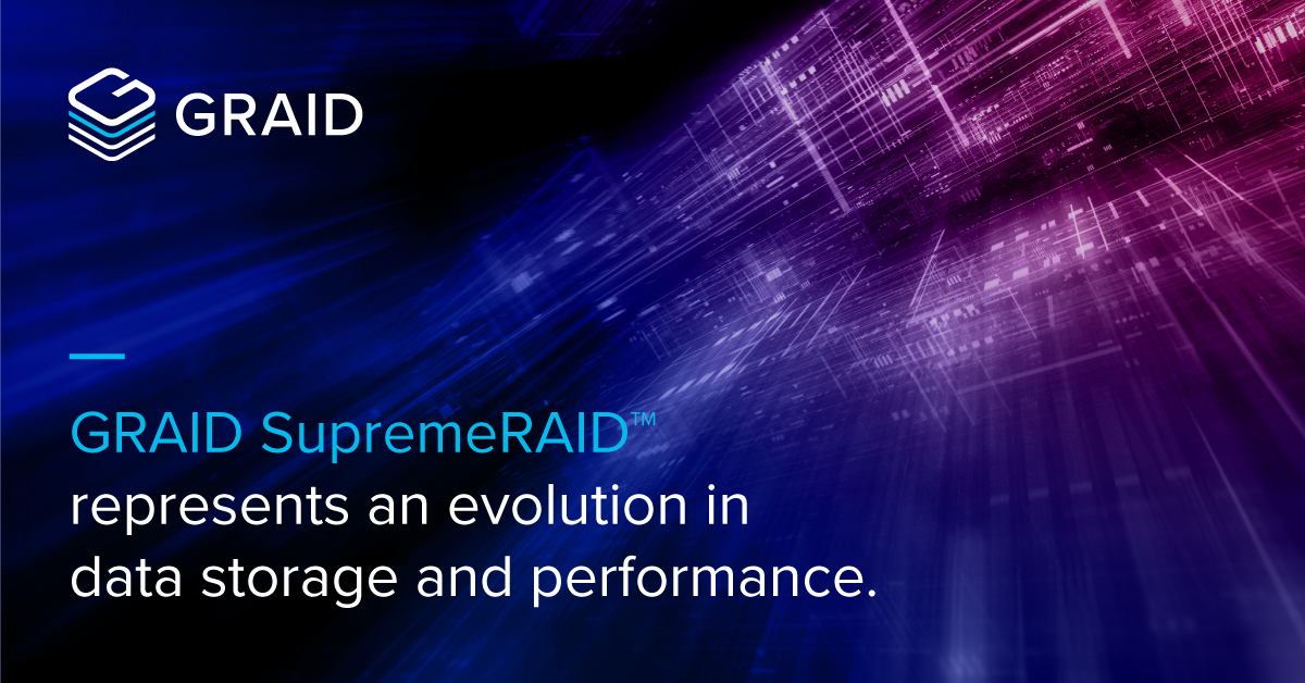 GraidTechnology's tweet photo. Founded by leaders with decades of combined experience in #SDS, #ASIC and storage industries, GRAID SupremeRAID™ represents an evolution in data storage and performance. The future has never been more accessible or reliable: https://t.co/PbkLY9pUGt
#GRAID #GRAIDTech #RAID https://t.co/VVhtA2dnPP