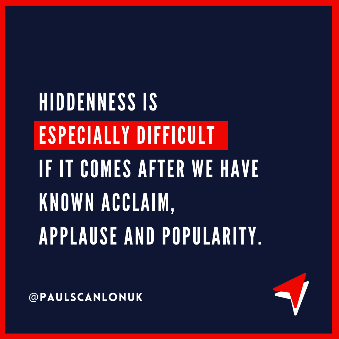 paulscanlonuk's tweet photo. I pray this helps you or someone you know today. 

HIDDENNESS is about…
Rediscovering what and who matters the most to us.
 #hiddenseasons #hiddenness #freedom #empowerment https://t.co/Fl8wVFXsNz