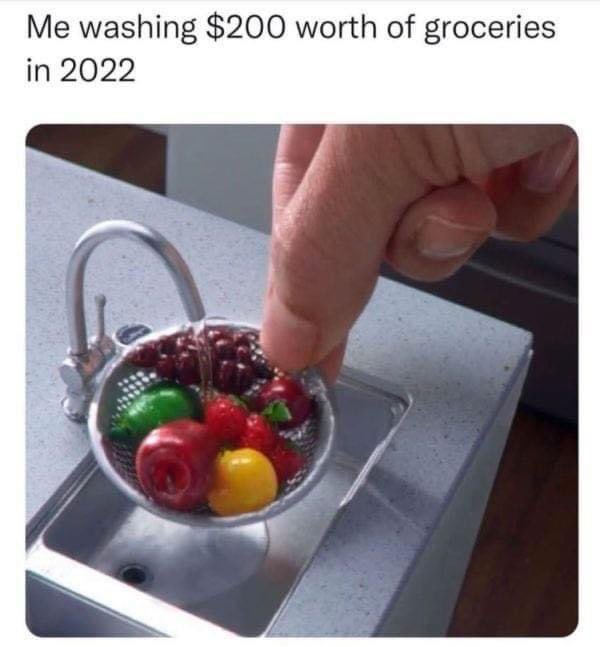 Some2LaughAt's tweet photo. Inflation isn’t funny anymore 😢 https://t.co/KRSlZN9Yi2