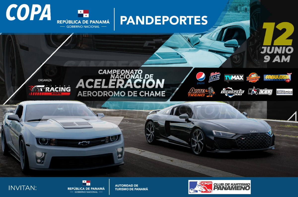 Pandeportes's tweet photo. ¿Te gusta la adrenalina? Si es así te invitamos al Campeonato Nacional de Aceleración en el Aerodromo de Chame el próximo 12 de junio.

¡No te lo pierdas!

#NuestrosAtletasImportan https://t.co/9qjfANOeq8