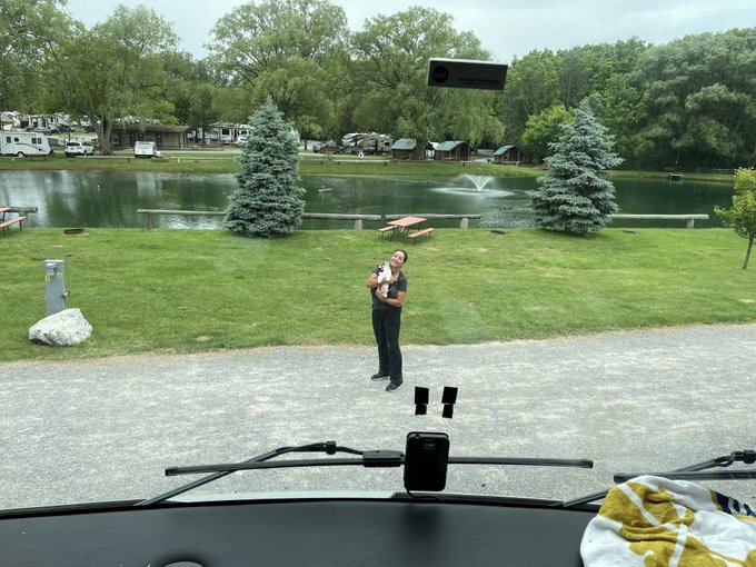 On the road meet my new puppy BINGO BUTTERSCOTCH LOVE https://t.co/ztGSCJxk4N