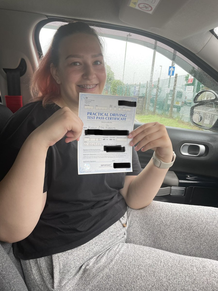 DriverQuick's tweet photo. The perfect start to what was to become a very successful day. Keely passed her driving test 1st time this morning in heavy rain and busy traffic. 

This was a massive achievement for Keely who is autistic and battle’s anxiety. 

1/2 https://t.co/zcBbgAL2vd
