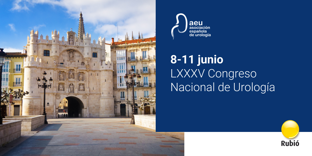 LabRubio's tweet photo. Desde mañana día 8 hasta el sábado 11 de junio #LaboratoriosRubió estará presente en el LXXXV Congreso Nacional de #Urología de @InfoAeu, que tendrá lugar en Burgos con un gran panel de expertos y un magnífico programa científico.
👉 https://t.co/ldbakvoeMq
#AEU22 #CNU22 https://t.co/ticvQnCkeO