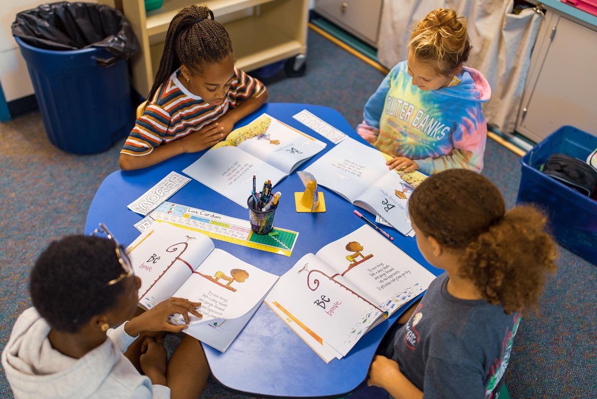 FCPSMaryland's tweet photo. Students and staff at Ballenger Creek Elementary this year read the book “Be You!” by Peter Reynolds to encourage self-confidence and being yourself. On Monday, each student received a copy of the book and participated in activities to celebrate uniqueness. #BCESBeYouDay 🌟 https://t.co/m5pBSc7D20