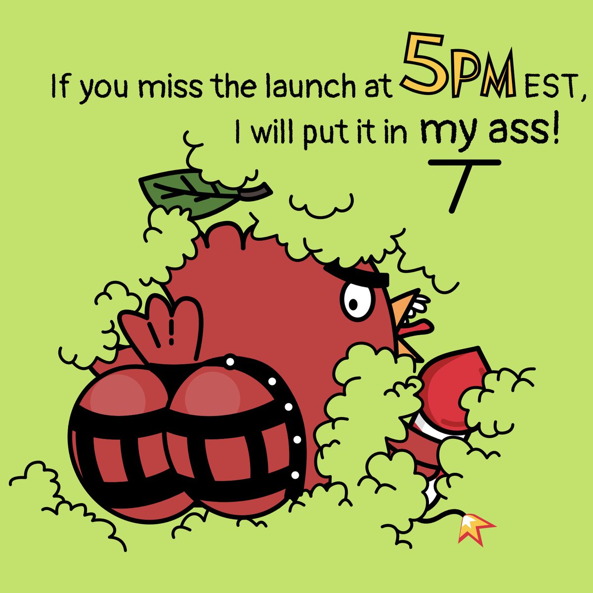 🐦 Peeeew!! Pew! ppEEw!!! 🐦
🚨 MINT DATE ALERT 🚨

TUESDAY (JUNE 7th) @ 5PM EST

Mint on assplosion.wtf (INSTANT REVEAL)

Stay tuned on Twitter, we'll keep posting infos!

Don't forget to register on premint.xyz/assplosionwtf

#FREEMint #NFT #FreeNFTs #ASSplosion