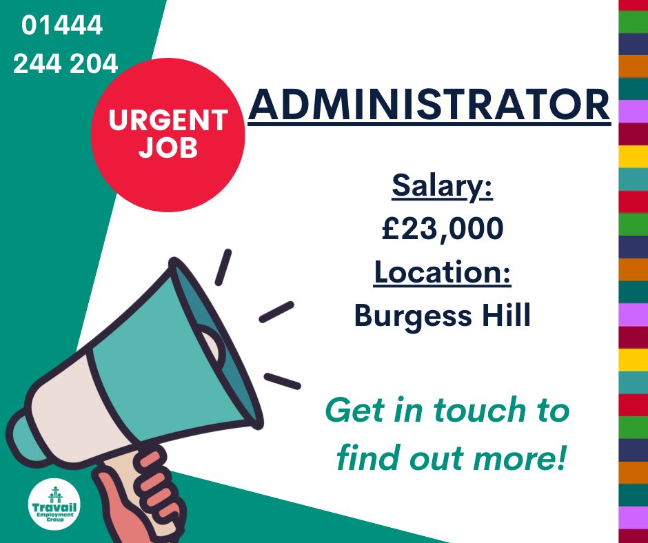 TravailSussex's tweet image. Get in touch to find out more! 

📞   01444 244204
📧   info@travailsssex.co.uk
🌐   travail.co.uk/burgess-hill-j…

#travailsussex #newjob #administrationjob #sussexjobs #burgesshilljobs