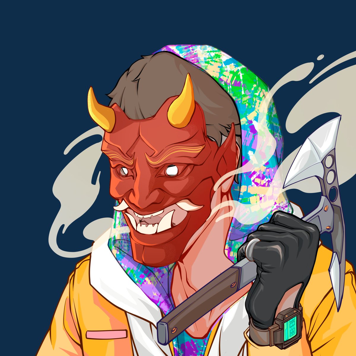 SolanaLink's tweet photo. Could not miss out on a chance to grab an oni🔥 So sick @VandalCityCorp https://t.co/Pa2BWEBYkr