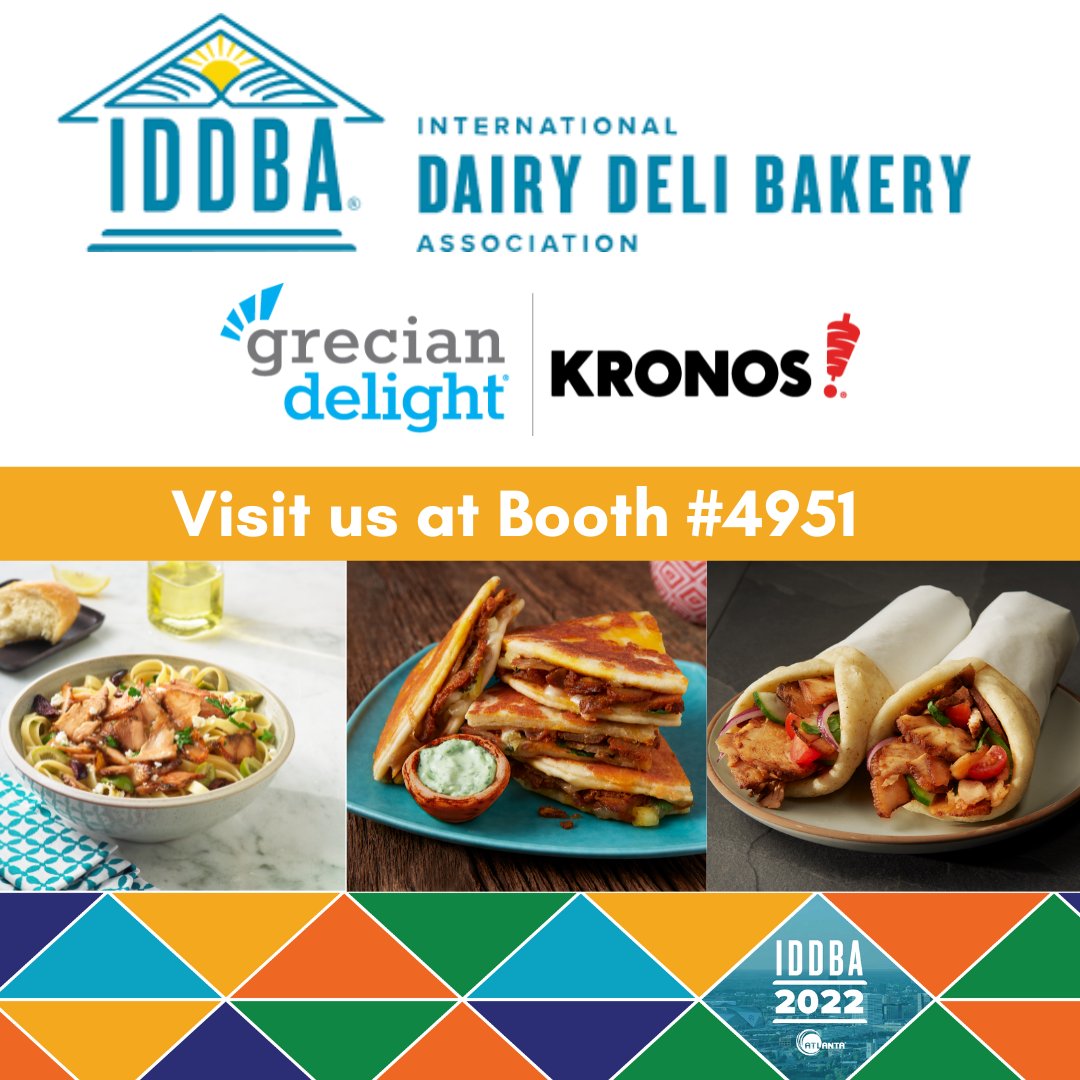 Finish off #IDDBA2022 by checking out our new Grecian Delight Kronos ReadyCarved Global Proteins. We've got the easy-to-prepare, craveable and tasty fare to make mealtime truly a global adventure. #Dairy #Deli #Bakery #Grocery #Supermarket