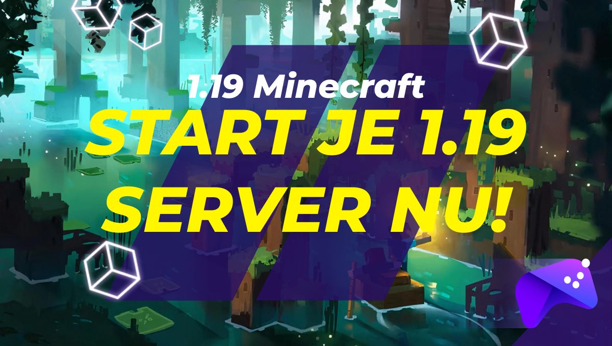 koopjeserver's tweet photo. Sneller dan verwacht is daar de Minecraft 1.19 The Wild update! wil je weten wat deze update in petto heeft? Ga dan naar onze website, druk bovenin op BLOG en selecteer artikel 1.19! https://t.co/k3MlopUfA3