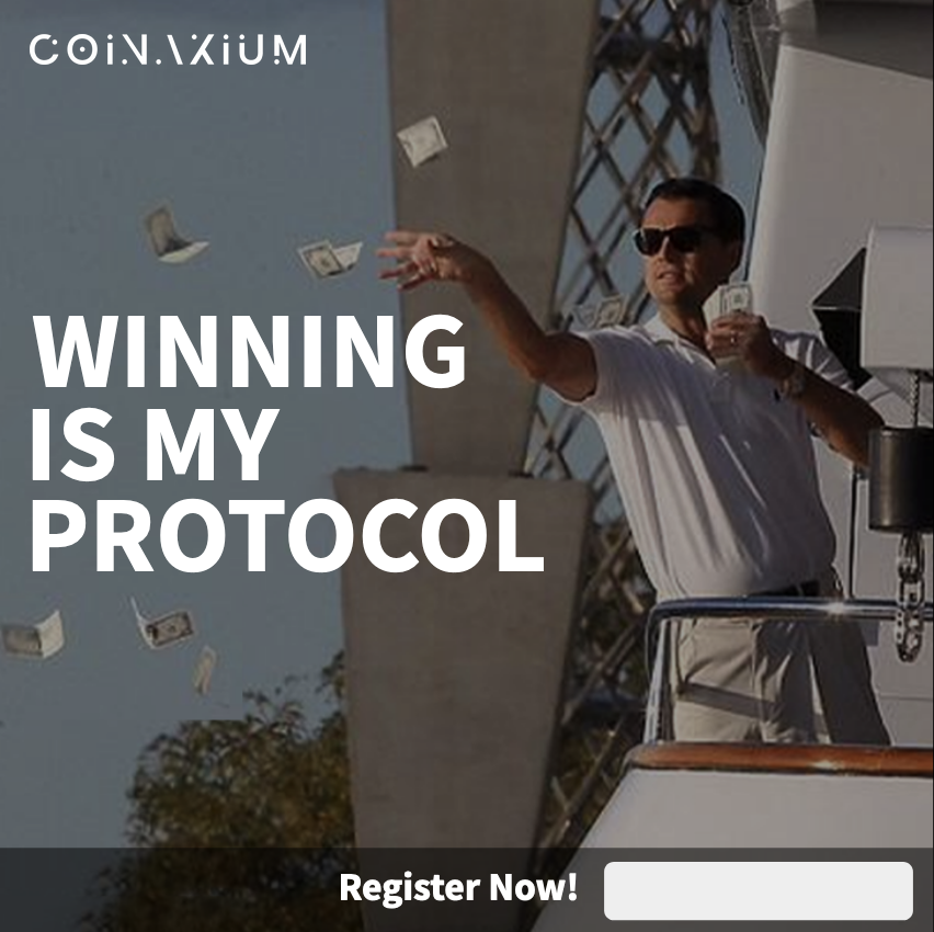 coinaxium's tweet photo. #Earn with #Coinaxium: Winning is my Protocol!

Start your journey to earn &amp; grow with Coinaxium!

⚫ Earn Daily Rewards
⚫ Select between several token projects
⚫ Enjoy up to 20% Affiliate Rewards

Register, subscribe &amp; start earning today!

🟡 Register: https://t.co/ILXa1wXGeU https://t.co/1qCIuKP8bq