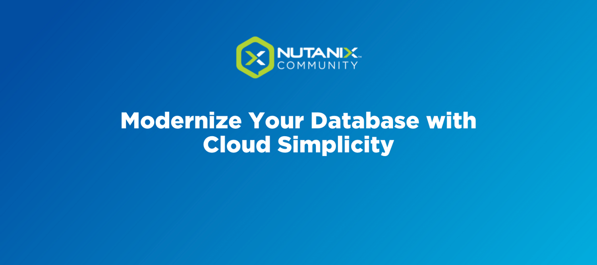 Nutanix Community tweet media