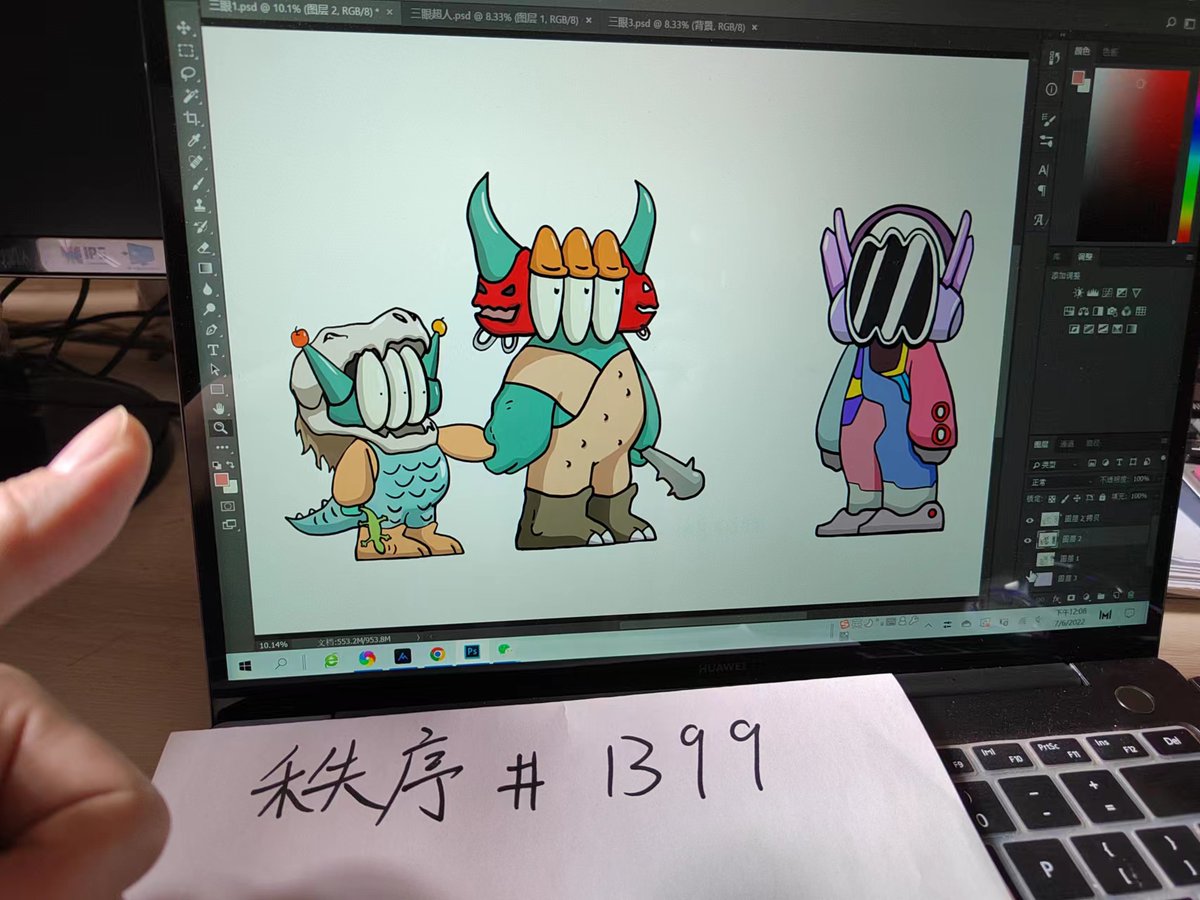 J02J6v's tweet photo. My new creation for the project N3ighbors By Benzilla，hope everyone like it.#N3ighborsTalent  @N3ighborsNFT https://t.co/tMy7Xqg5EC