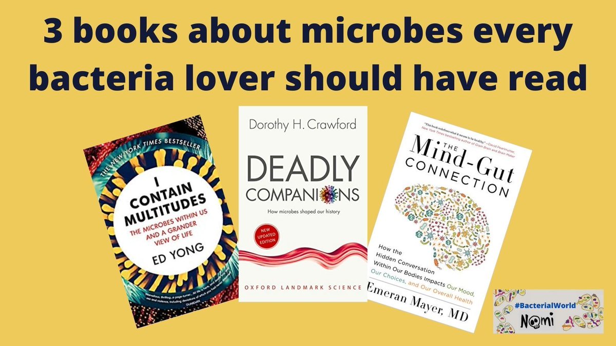 Do you want to learn more about bacteria with a new book?

Do you need a gift for your friends so they can learn more about microbes?

Check out these 3 books about microbes every #bacteria lover should read

#BacterialWorld

 sarahs-world.blog/books-about-mi…
