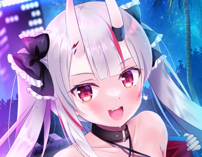 ホロサマーランドナイトプールあやめお嬢
全身はツリーにて
#百鬼あやめ
#百鬼絵巻 