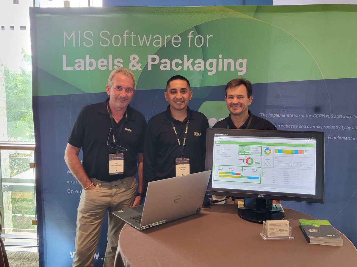 Great seeing our friends at @cerm_mis at #EskoWorld, where they're discussing #prepress #integration #MIS Stop by their booth to learn more! #software