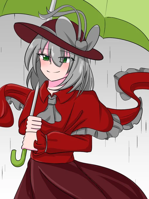 2Pカラー衣玖さんワンドロ#深夜の真剣お絵描き60分一本勝負 #永江衣玖 