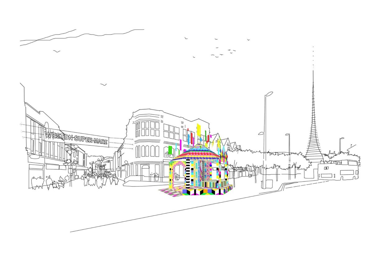 ldmikebell's tweet photo. The team @CultureWeston is set to install a temporary art installation at Big Lamp Corner in Weston. The timber external public arts shrine will feature a small external performance area and sheltered seating. Exciting stuff from @MoragMyerscough ❤️ https://t.co/qbTsKwOEEC