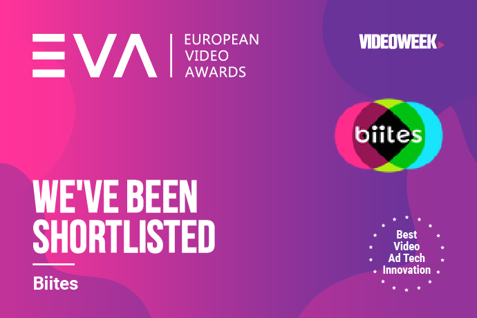 biitesHQ's tweet photo. 🍾🍾 What a great start to the summer! 
Biites has been shortlisted for a European Video Award in the category for "Best Video Ad Tech Innovation"! 
Thanks to our brave clients and partners for all your support!! 💪 https://t.co/GXMwRkGcnz