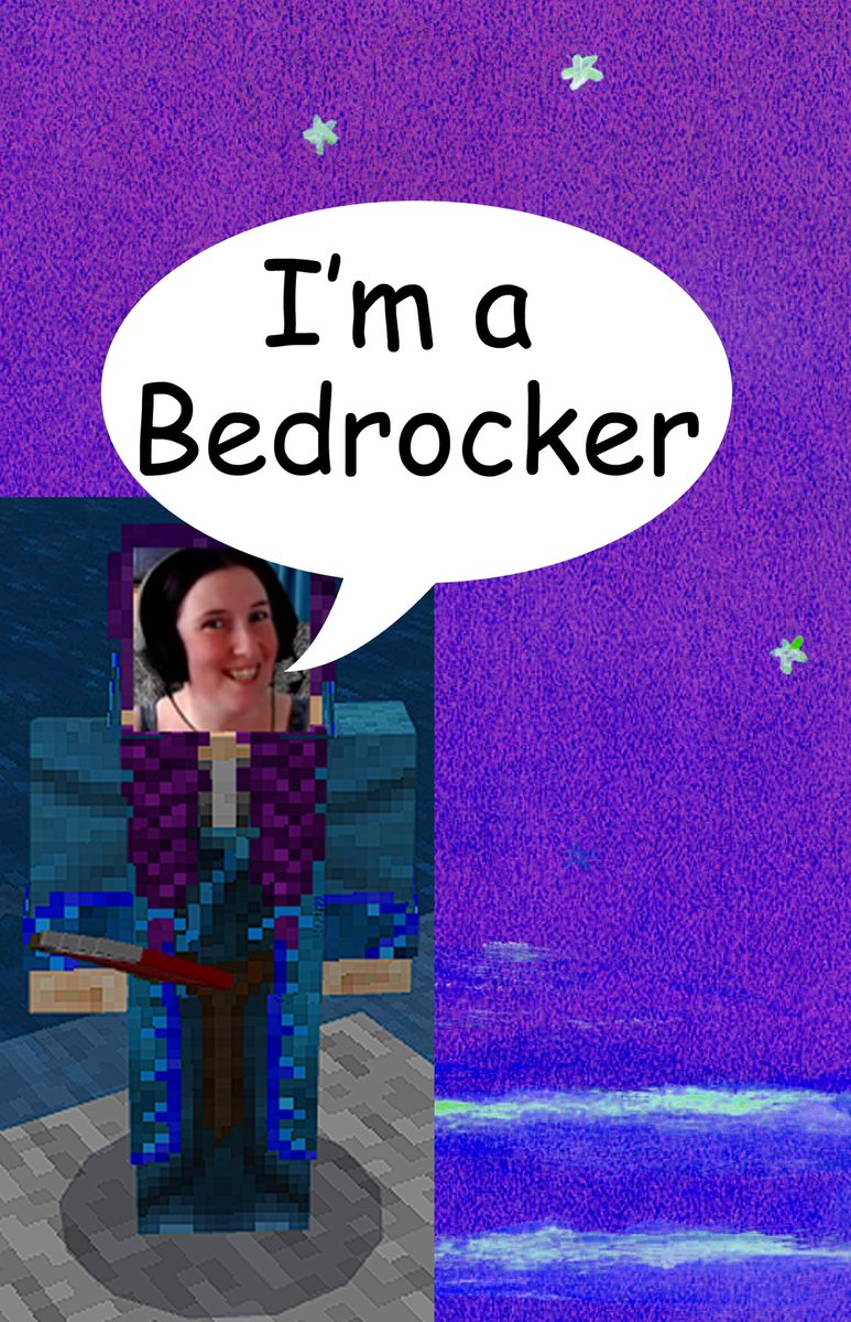 LionessMamaJo's tweet photo. @moo_caz the bedrocker, can make this viral before her birthday at the end of the month. Can we get 250 retweet’s. #bedrocker #minecraft #TwitchStreamers #funtimes https://t.co/SNxAEb5dOb