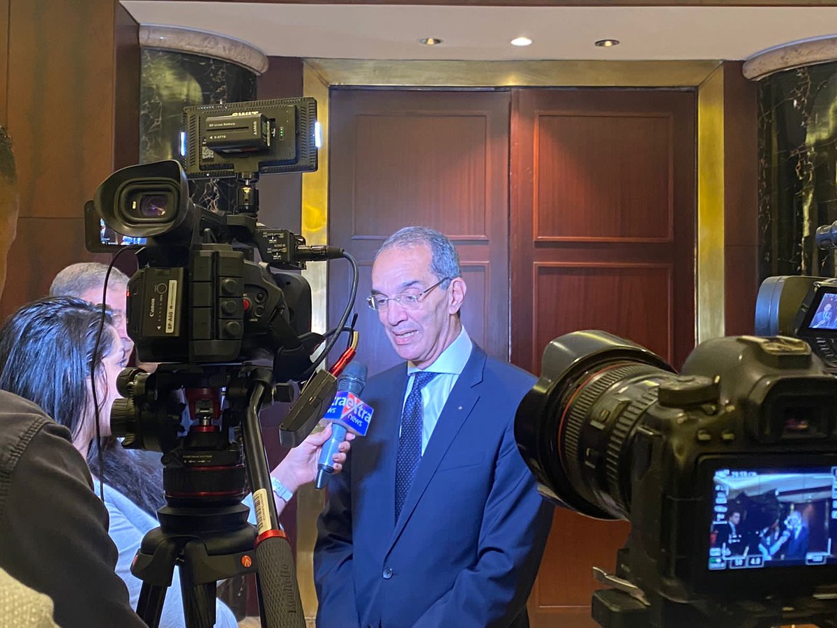 DETGDEG's tweet photo. Happening now! Dr. Amr Talaat: Minister of Communications and Information Technology of Egypt, having his tour in the startup exhibition.

#TechInvest4 #DETGD https://t.co/mMhrtBXSwa